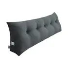 SOGA 150cm Grey Triangular Wedge Bed Pillow Headboard Bedside Tatami Cushion