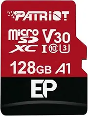 Patriot Memory A1 V30 MicroSD Memory Card 128GB Andriod Smartphone and Tablet Optimized Full HD & 4K PEF128GEP31MCX