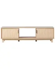 Walker Edison 58in 2-Door TV Stand with Reeded Fronts