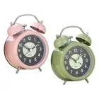 Analog Alarm Clock Decorative Home Decor Digital Quartz Movement Twin Bell Alarm