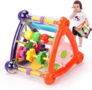 Baby Toys 6 to 12 Months,Busy Learners Activity Cube,8-in-1 Montessori Toys G...