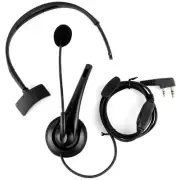 Walkie talkie headset unilateral headset portable k-head anti noise with mic