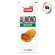 6x Packs Badia Almond Imitation Baking Extract | 2oz | Kosher & MSG Free
