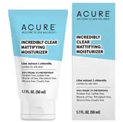 Acure Incredibly Clear Mattifying Moisturiser | Flora & Fauna AU
