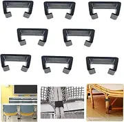 8 Pcs Furniture Connector,Chair Fastener,Outdoor Patio Sofa,Rattan Furniture Clips,Plastic Furniture Connector Clamp,Inner diameter 52 mm,Fastening Clips for Sectional Couches and Patio Sofa Fasteners