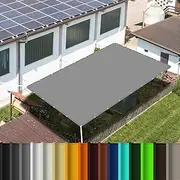 Sun Shade Sail Square 1.2x2m(3.94x6.56ft) Sun Shade Canvas Shade Cover Protection Sun Wind 98% UV Block with Free Rope for Garden, Pergola, Patio Plants, Light Grey