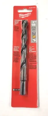 48-89-2734 7/16 X 5.5"OAL Milwaukee Drill Bit W/3 Flat Shank