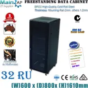 32RU 32U 19" 19 inch 800mm Server Cabinet Network Router Switcher Data Rack Case