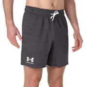 Under Armour Men's Rival Terry 6-inch Short Castlerock/Onyx White (S-XXL)