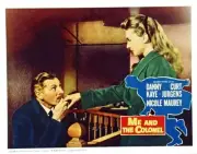 Me And The Colonel Lobby Card Danny Kaye Nicole Maurey 1958 Old Movie Photo