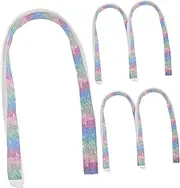 5Pcs Portable Badminton Racket Grip Tapes Slip Sweatbands for Tennis Racket Lightweight Durable Comfortable Hand Feel for Athletes and Sports Enthusiasts