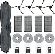 Waremax Dreame X40 Ultra Robot Vacuum Cleaner Accessory Kit for Dreame X40 Ultra Complete Robot Vacuum Cleaner, Replacement Accessories with 1 Main Brush, 4 Side Brush, 4 HEPA Filters, 4 Wipes, 4 Dust