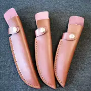 Knife Cover Pouch Set Straight Knife Cow Leather Sheath, for A Variety of Fixed