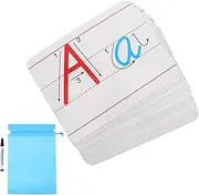 GANAZONO 26 Uppercase Lowercase Letters Magnetic Tiles Preschool Learning Educational Toy Fridge Magnet