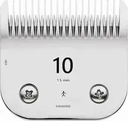 YUKAIONE Detachable Pet Dog Grooming Clipper Blades,Compatible with Andis Size-10 Cut Length (1.5mm),Compatible with Oster A5,Wahl KM Series Clippers