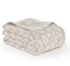 Pink Leopard Cheetah Print Throw Blanket 50x70 Inch Reversible, Super Soft Fe...