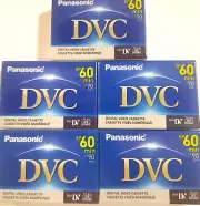 5 Pack Panasonic Premium SP 60/90 Minute Mini DV Digital Video Cassette DVC Tape