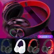 Wireless Gaming Headset With Mic For PC Cell Phone 7LED MAC Headphones