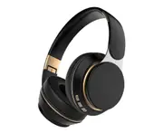 Bluetooth Headphone Noise Cancelling Stereo Deep Bass Foldable Retractable Over Ear Wireless Headset for Sports Travel