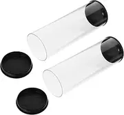 2Pcs Scratch Golf Ball Display Case Reusable Tube Storage for Golf Balls for Organizing Golf Accessories and