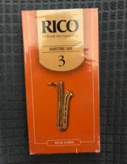 D'Addario RLA2530 - Rico Baritone Saxophone Reeds - 3 (25-pack) New, Sealed