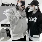 【SHOPDCC】 🇰🇷韓國RAC復古印在棒球外套 外套 男生 棒外 情侶 寬鬆 落肩 長袖