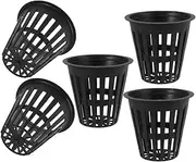POPETPOP 5pcs Hydroponic Mesh Net Cups for Vegetables and Orchids Slotted Grow Baskets Optimal Drainage and Root Aeration for Hydroponic Systems