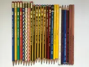24 VINTAGE STAEDTLER PENCILS:TRADITION, NORIS, LUMOGRAPH, SKOLPENNA, MINERVA etc