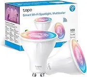 TP-Link Tapo Smart Wi-Fi Spotlight, Multicolour, Tunable White - GU10, 3.7W, No Hub Required, Compatible with Alexa and Google Home, Remote Control, Energy Class A+ (Tapo L630(2-pack))
