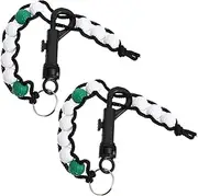 Abaodam 1pair Golf Score Counter Tool Sturdy Tracker for Beginners Effortless Bead Chain Design Accurate Golf Beads Portable Key Chain Accessory