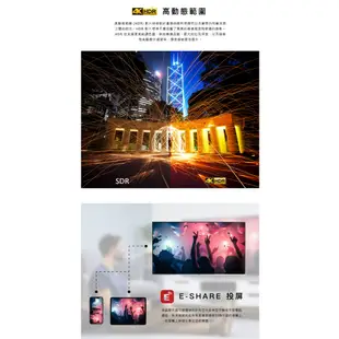 【禾聯】50吋 4K HERTV智慧連網液晶顯示器《HD-50WSF34》(含視訊盒、不含安裝)