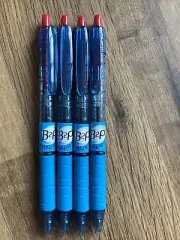 Pilot B2P Recycled Retractable 1.0mm Medium Tip Grip Ballpoint Pen,RED(4 PENS)