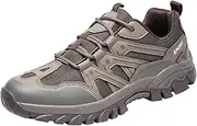 [JiuQing] Men's Hiking Shoes Outdoor Walking Shoes Low Rise Breathable Camping Trekking Trails Sneakers