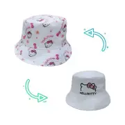 Sanrio Hello Kitty Hat Reversible Bucket Hat Kid Siz, Summer hat,Cap