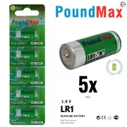 PoundMax LR1 / AM5 Batteries 1.5v Alkaline Battery Combo Pack - 5 Count