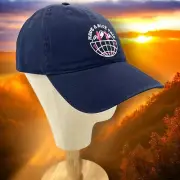 Neff Have Nice Trip Smiley Face Cap Navy Blue Hat OSFM Adjustable Cotton