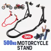 500KG Heavy Duty Motorbike Stand Paddock Rear Lift Motorcycle Bike Carrier