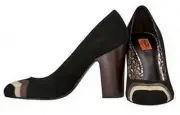 MISSONI for TARGET Suede PUMP Shoes Heels BARKWOOD Zig-Zag ( 8.5 )