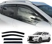 OAD4X4 Weathershields Compatible with Nissan X-Trail XTrail T32 Series 2014-2022, Weather Shields Window Visors Wind Deflectors Sun Rain Guard 4PCS Set