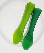 Green Sprout Soft-Tip Training Spoon(2pk), Teething Spoon, Baby Spoon, Baby Led Weaning Supplies, Silicone Baby Spoon, Toddler Spoons, Baby Self Feeding Spoon, Baby Training Spoon