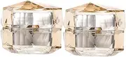VICASKY Portable Cream Bottles 2pcs Travel Size Jars Lids Leakproof Skincare Containers