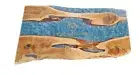 Ocean design Epoxy Resin Walnut Wooden Table top rectangle Table Custom order