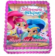 SHIMMER AND SHINE EDIBLE ICING CAKE TOPPER PARTY IMAGE FROSTING SHEET