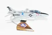 VMFA-122 Crusaders F-4b 1971 Phantom Model, 1/42 (18") Scale, Mahogany, Marines