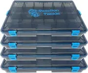 Reaction Tackle Ultimate Tackle Box Trays: Organize, Store, and Dominate with Our 4-Pack Kit! Perfect for Anglers on The Go - 3700 4-Pack