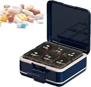 Medicine Cutter - Tablets Pill Cutter Container Travel Dispenser,Daily Usage Dispenser Supplement Medication Carrier Safe for Grandma Grandpa Lovers Friends