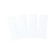 4Pcs/Set Cake Scraper Set Non-slip Comfortable Grip Plastic Buttercream Cake Scraper Comb Baking Tool White