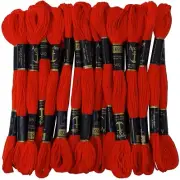 Anchor Stranded Cotton Thread for Cross Stitch/ Embroidery Color- Red 335