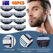 48PCS Replacement Blades For Gillette MACH 3 Razor Shaver Trimmer Shaving NEW