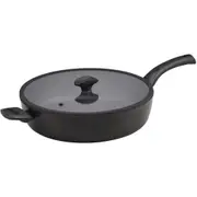 Essteele Per Salute 32cm Non-Stick Saute Pan w/ Lid Round Induction/Gas BLK